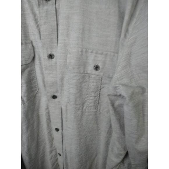 Banana Republic Men's XXL Shirt Long Sleeve Grey Collared Button Pocket Dress... - Picture 4 of 9